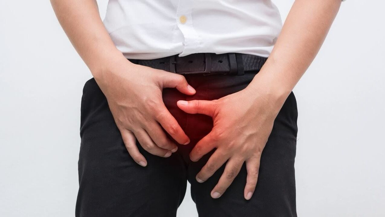 Pijn in de geslachtsdelen met prostatitis